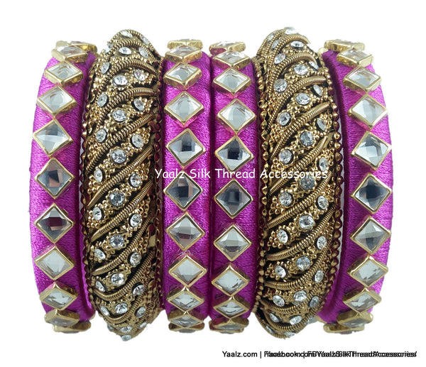 silk thread Single Bangle Collections 