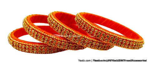 silk thread Single Bangle Collections 