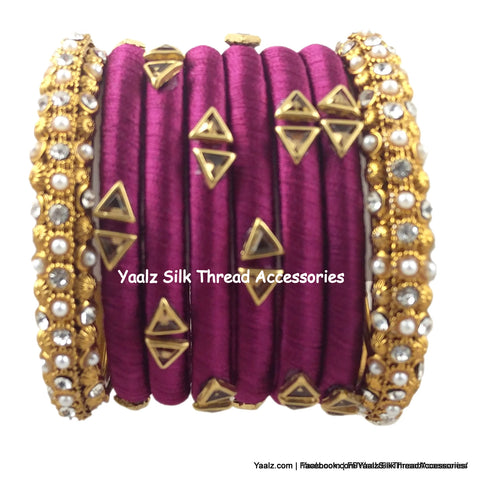 silk thread Grandeur Bangle Collections 