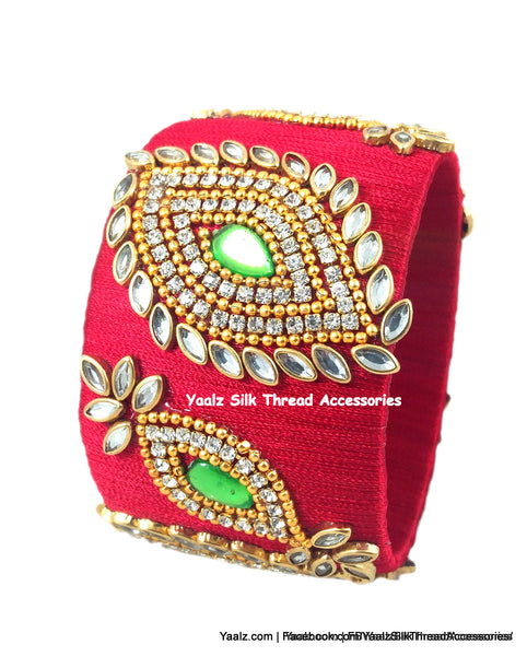 silk thread Single Bangle Collections 