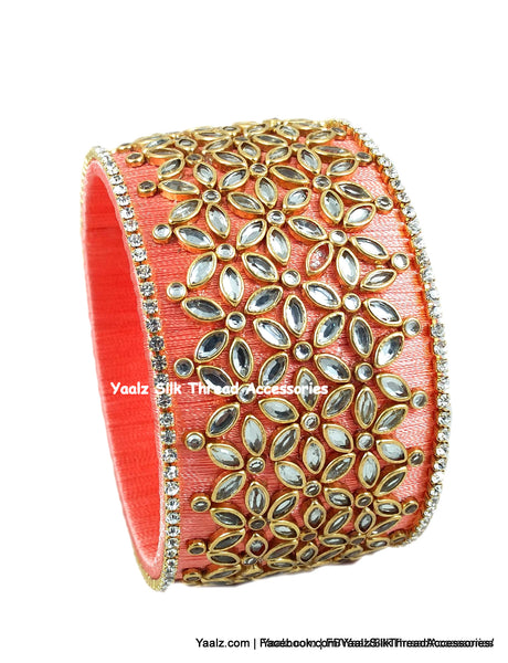 silk thread Single Bangle Collections 