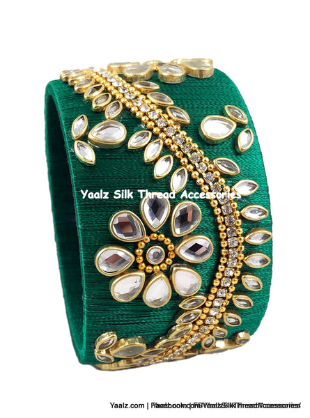 silk thread Single Bangle Collections 