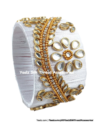silk thread Single Bangle Collections 