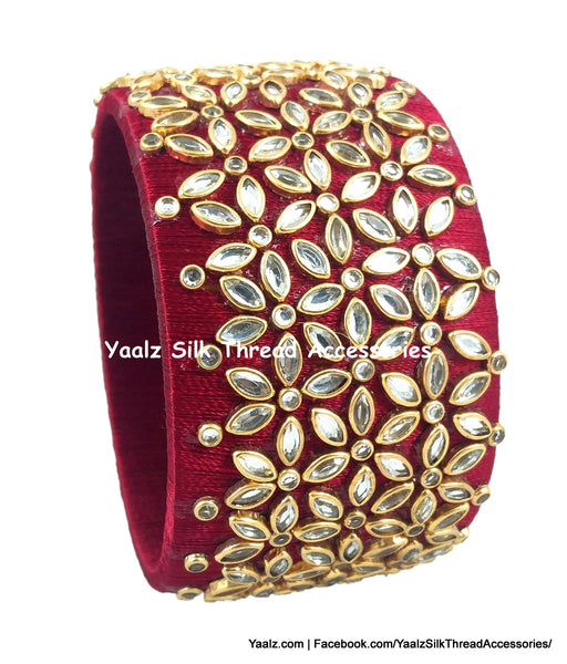silk thread Single Bangle Collections 