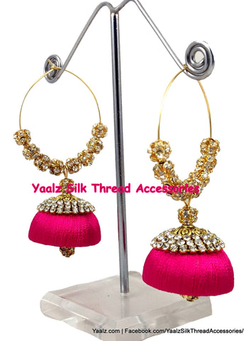 silk thread Grandeur Jumka Collections 