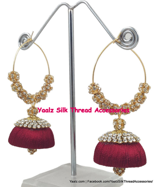 silk thread Grandeur Jumka Collections 