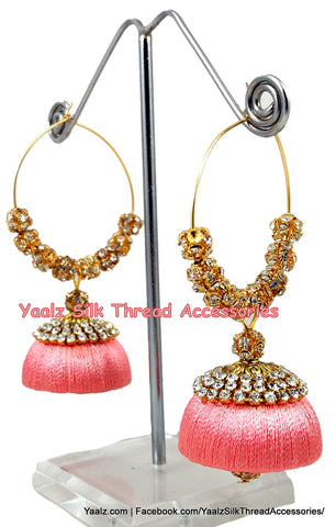 silk thread Grandeur Jumka Collections 