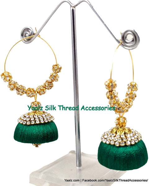 silk thread Grandeur Jumka Collections 