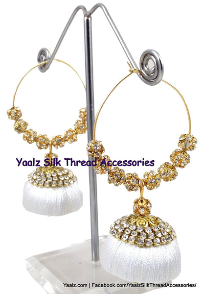 silk thread Grandeur Jumka Collections 