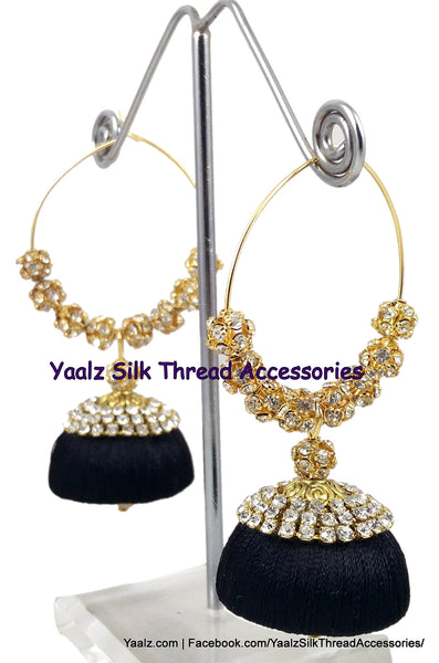 silk thread Grandeur Jumka Collections 