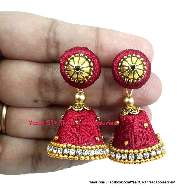 silk thread Grandeur Jumka Collections 