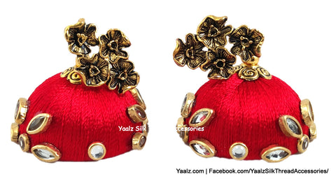 silk thread Grandeur Jumka Collections 