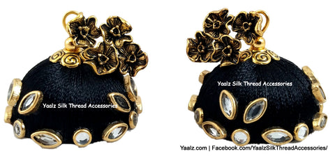 silk thread Grandeur Jumka Collections 