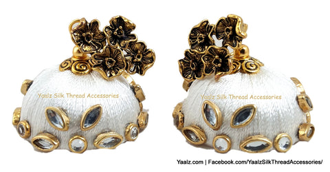 silk thread Grandeur Jumka Collections 