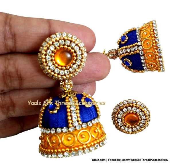 silk thread Grandeur Jumka Collections 