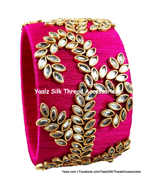 silk thread Single Bangle Collections 