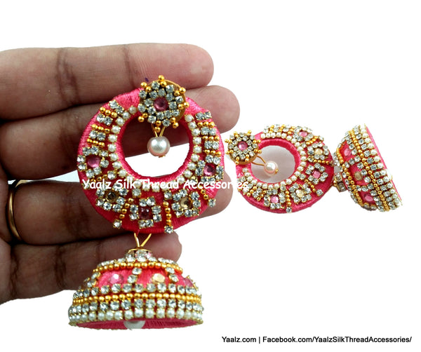 silk thread Chand Bali Earring 