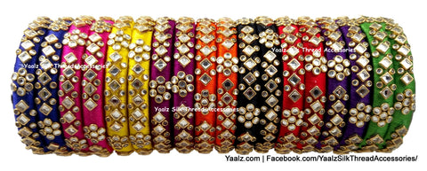 silk thread Single Bangle Collections 