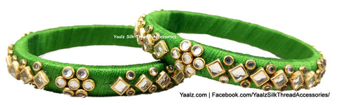silk thread Single Bangle Collections 