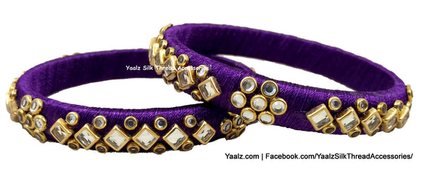 silk thread Single Bangle Collections 