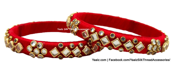 silk thread Single Bangle Collections 