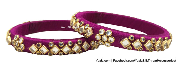 silk thread Single Bangle Collections 