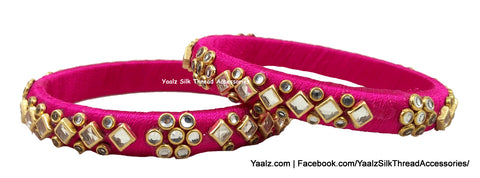 silk thread Single Bangle Collections 