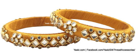 silk thread Single Bangle Collections 