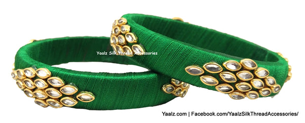 silk thread Single Bangle Collections 