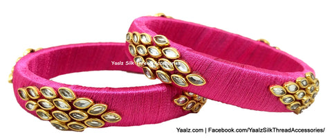 silk thread Single Bangle Collections 