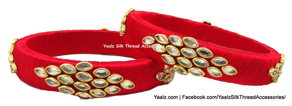 silk thread Single Bangle Collections 