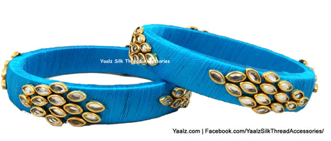 silk thread Single Bangle Collections 
