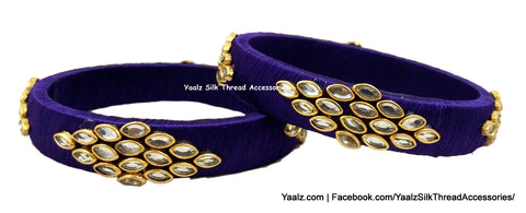 silk thread Single Bangle Collections 