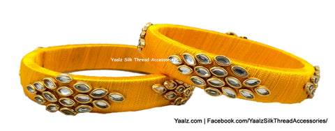 silk thread Single Bangle Collections 