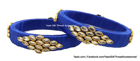 silk thread Single Bangle Collections 