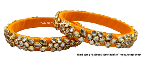 silk thread Single Bangle Collections 