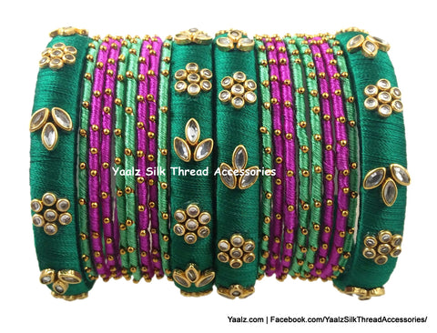 silk thread Grandeur Bangle Collections 