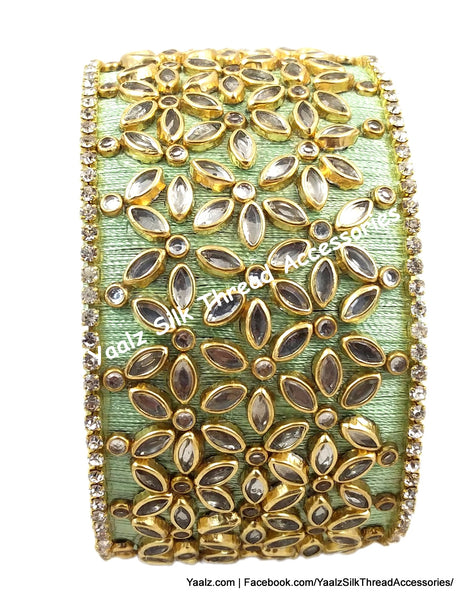 silk thread Single Bangle Collections 