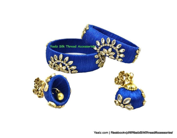 silk thread Bangle & Earring 