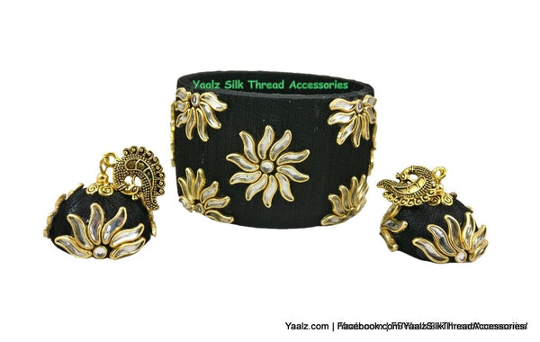 silk thread Bangle & Earring 