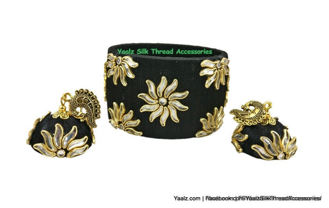 silk thread Bangle & Earring 