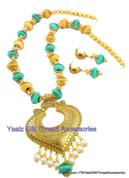 silk thread Neckset & Jumka 