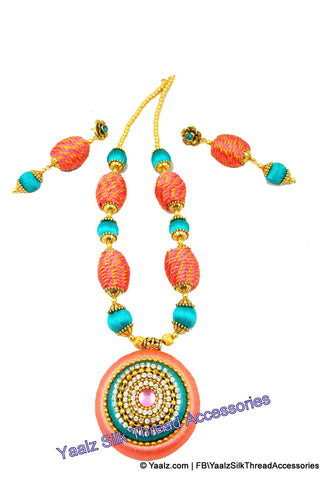 silk thread Neckset & Jumka 