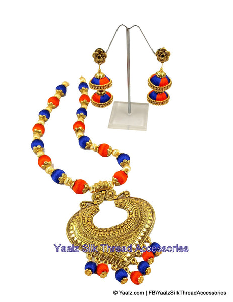 silk thread Neckset & Jumka 