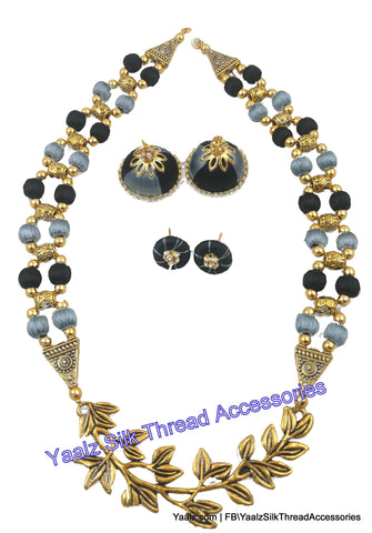 silk thread NECKSET & EARRING 