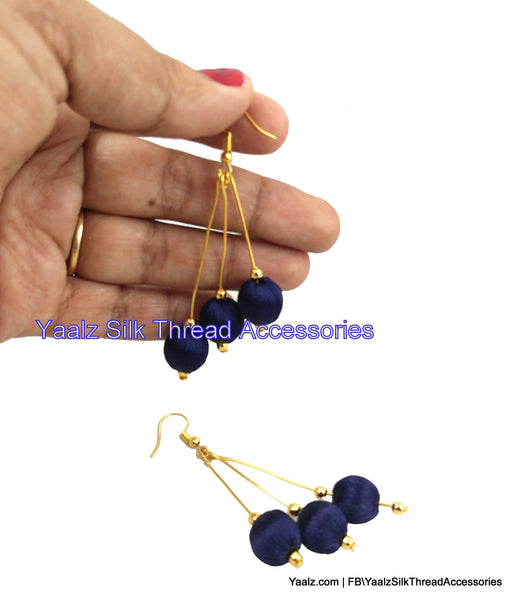 silk thread EARRING 