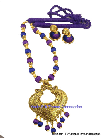 silk thread NECKSET & EARRING 