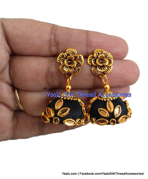 silk thread EARRING 