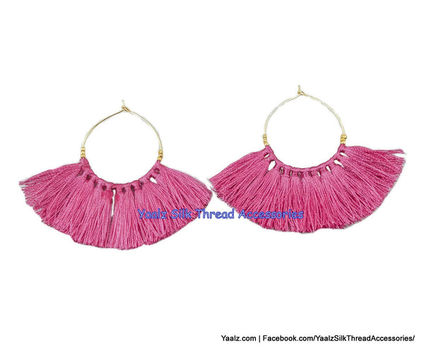 silk thread EARRING 