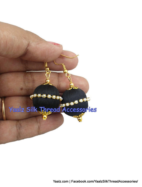 silk thread EARRING 